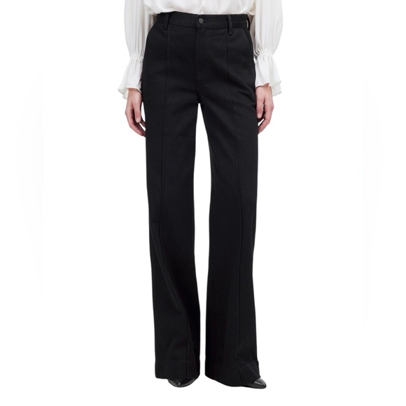 Madewell Superwide-Leg Trouser Jeans in Black Rinse Wash - Picture 3 of 12
